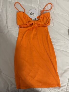 NWT Princess Polly Orange bodycon dress